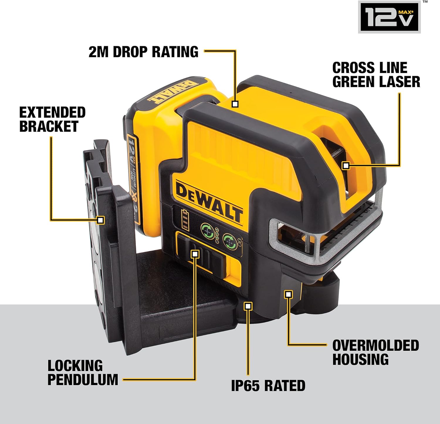 Flash Deals - 40% OFF DEWALT 12V MAX* Line Laser, 2 Spot, Cross Line, Green (DW0822LG) Review Discount DEWALT 12V MAX* Line Laser, 2 Spot, Cross Line, Green (DW0822LG)