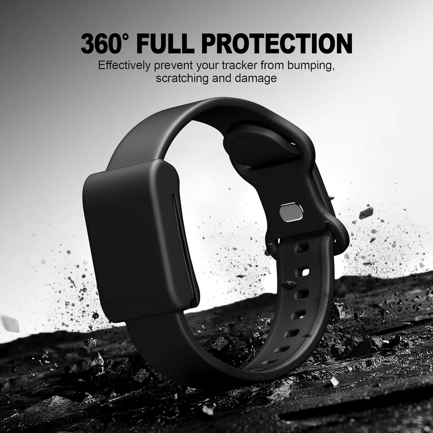 Vanet Nylon & Silicone Straps Compatible for Whoop 5.0 Bands Peak, MG Life and One, Adjustable Sport Replacement Band for Men Women