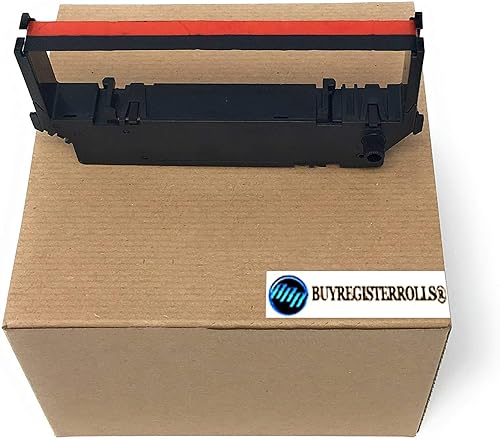 Paquete de 12 cartuchos de tinta de cinta SP-700, color negro y rojo, compatible con impresoras Star RC-700BR, SP700, 712, 742