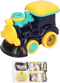 Bubbles Locomotive Car, Sound Lights Bubble Blowing Toy Battery Powered Bright Color Portable for Kids for Park (Dark Blue)