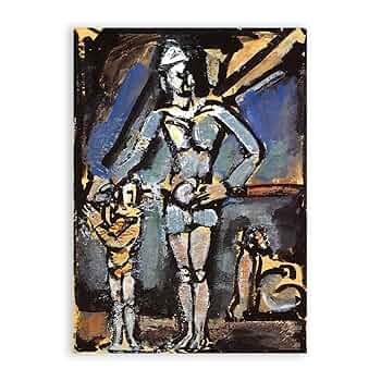 Amazon.co.jp: ジョルジュ・ルオー 有名な絵画の複製。「道化師