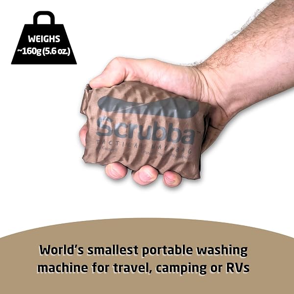 Le Sac Lave-Linge Portable Scrubba 2.0 offre une solution de lavage pratique pour tous vos déplacements.
