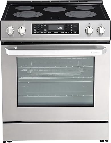 Rangaire RRE303GS Estufa Eléctrica con Horno de Cristal Táctil de 30" - Acero Inoxidable, Quemadores Infrarrojos, Convección Verdadera,