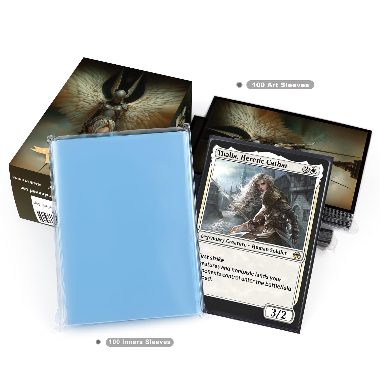 Amazon.co.jp: Katomula MTGカードスリーブ 100枚 インナースリーブ100