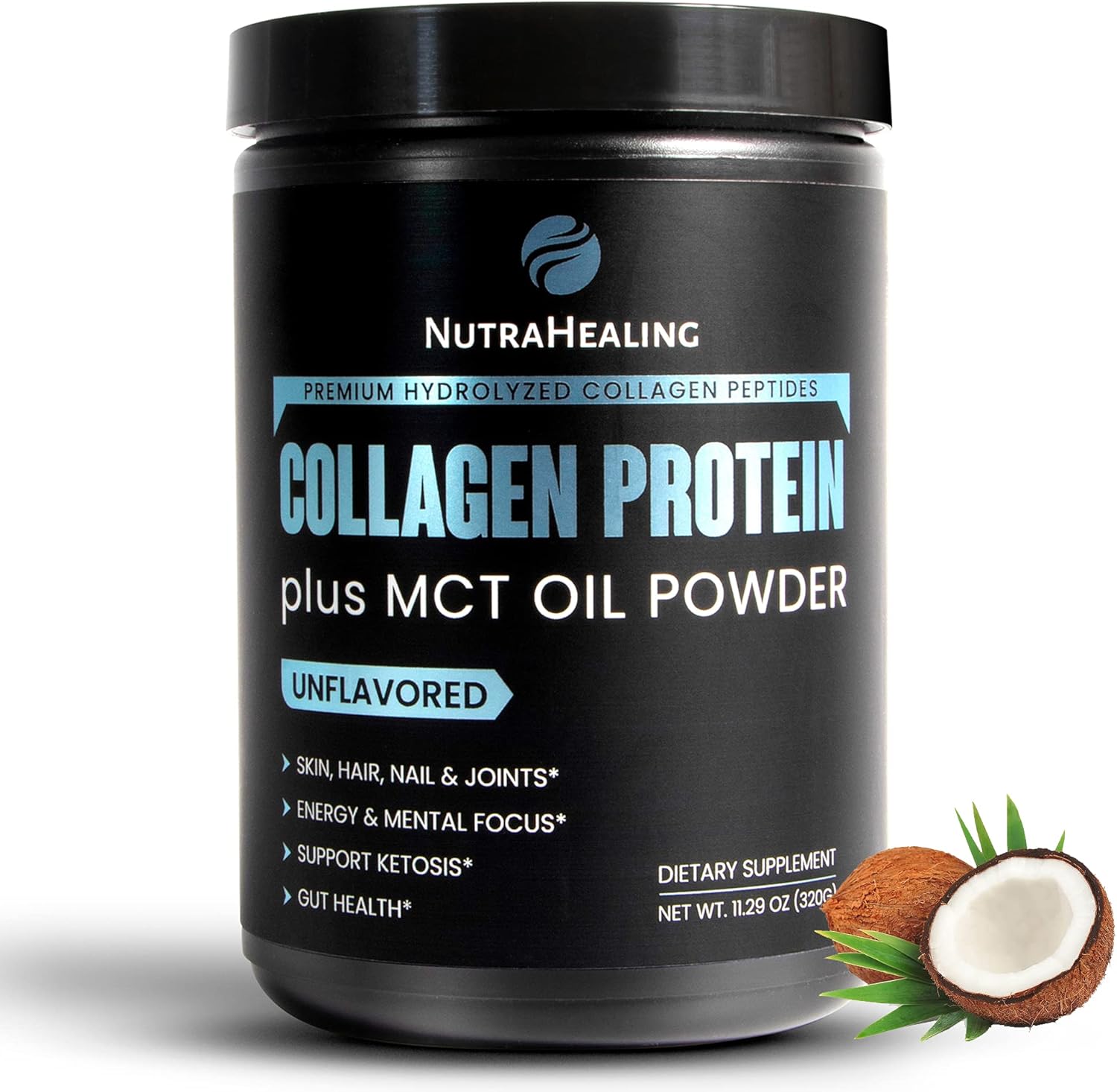 NUTRAHEALING Collagen Protein Powder with MCT Oil