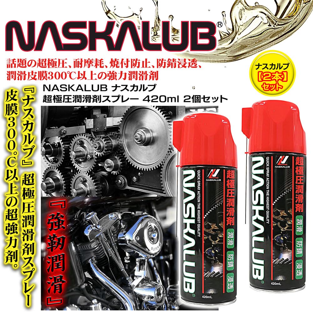 Amazon.co.jp: 2本セット 化研産業(Kakensangyou) 潤滑剤 NASKALUB