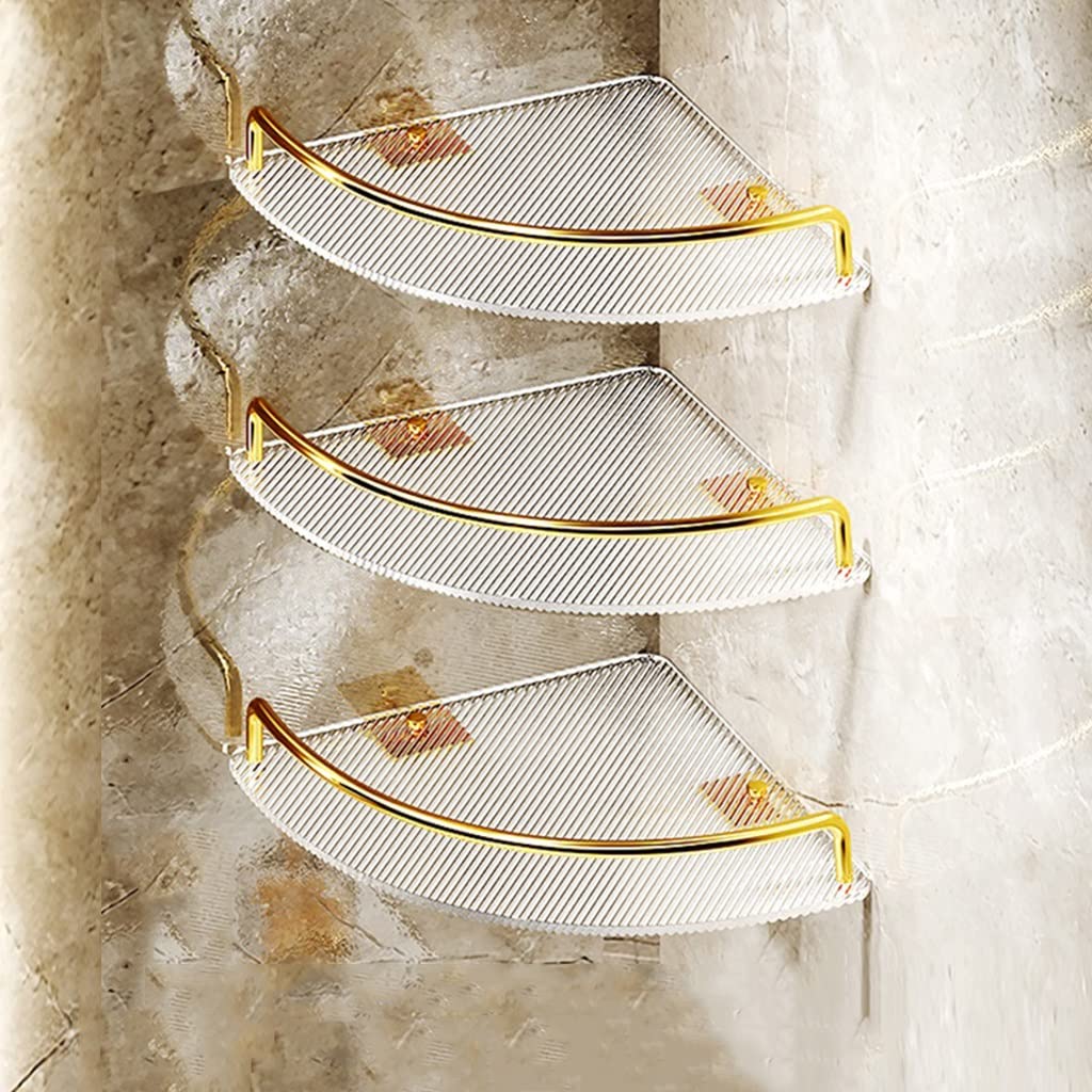 Étagère de rangement sur le mur pour douche moderne en acrylique
