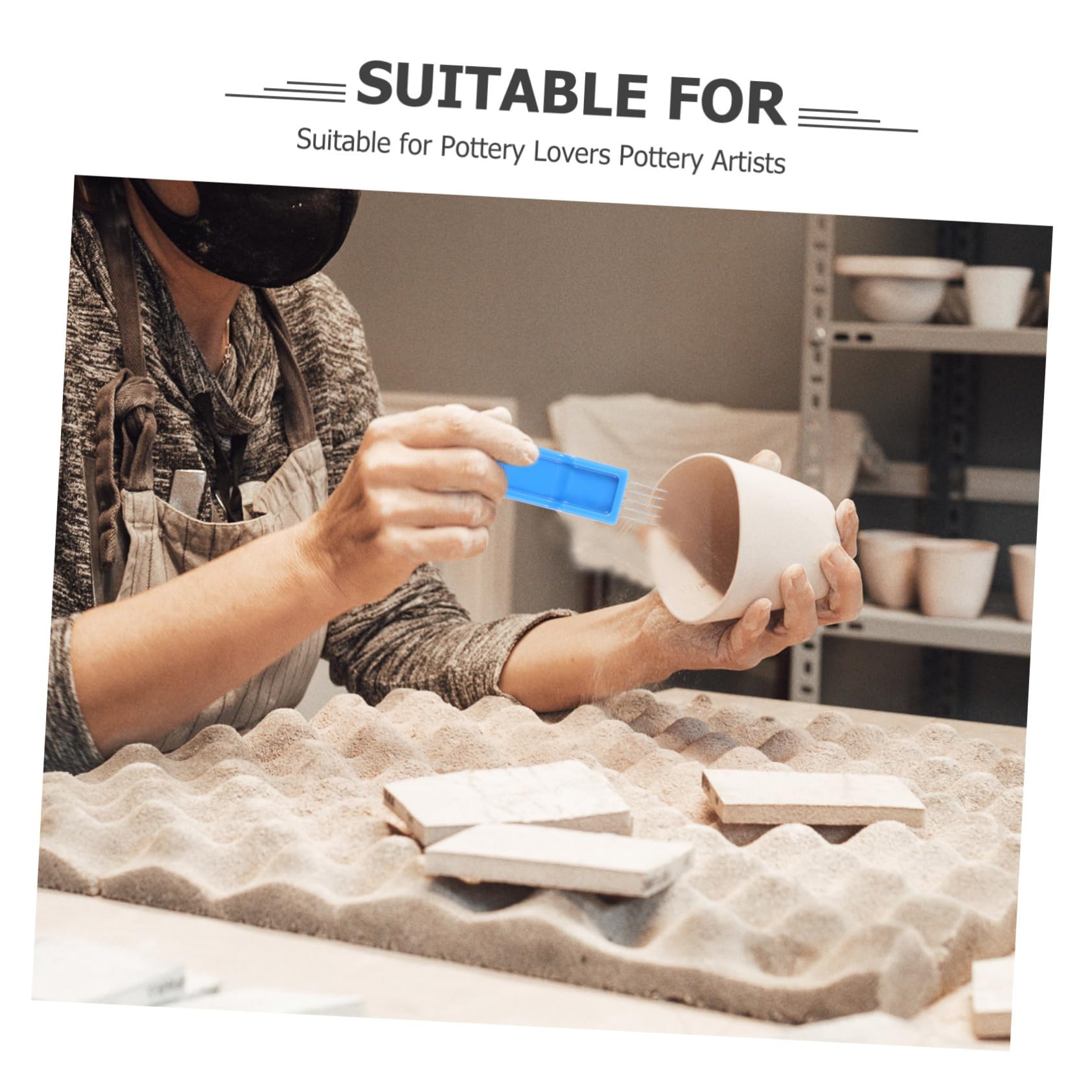 Artibetter 5 Stück Werkzeug Zum Beschneiden Von Töpferwaren Skulptur Polymer -tonwerkzeuge Töpferwerkzeuge Töpferwarenwerkzeuge Keramik Bildhauerei Gestaltung Hey Plastik Blue
