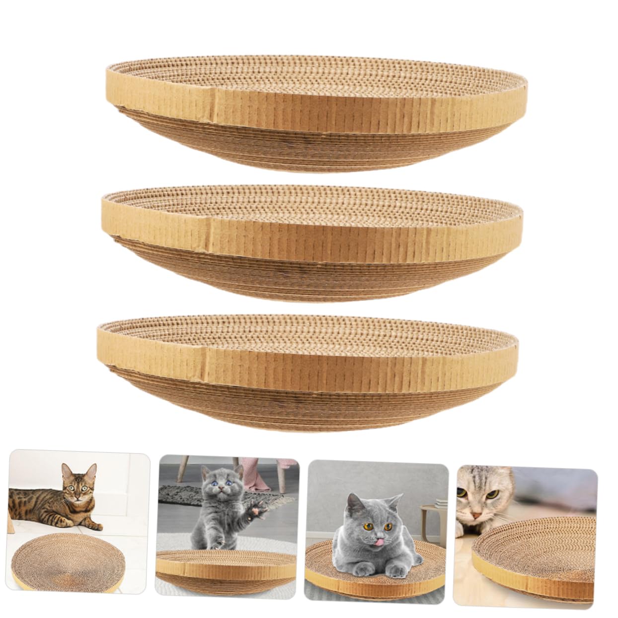 Toddmomy 3piezas Núcleos De Repuesto para Rascador De Gatos De Cartón Corrugado Reciclado Almohadillas Rascadoras Resistentes Al Desgaste para Habitación Reemplazo De Tablero Rascador para