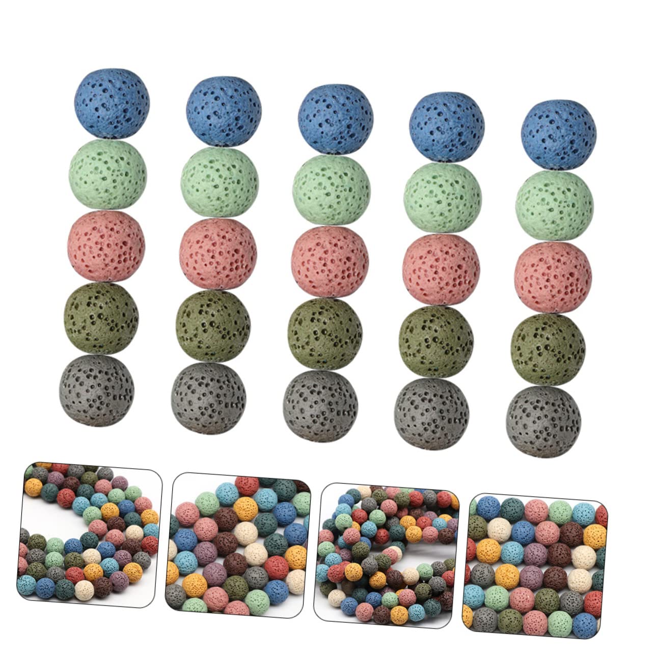 SHINEOFI 250piezas Cuentas De Para Manualidades De Joyería Espaciadoras Coloridas De Para Accesorios De Bricolaje