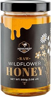 Roher honig (900 g) Single Batch, niemals gemischt, Import aus Ungarn (Wildblumen)