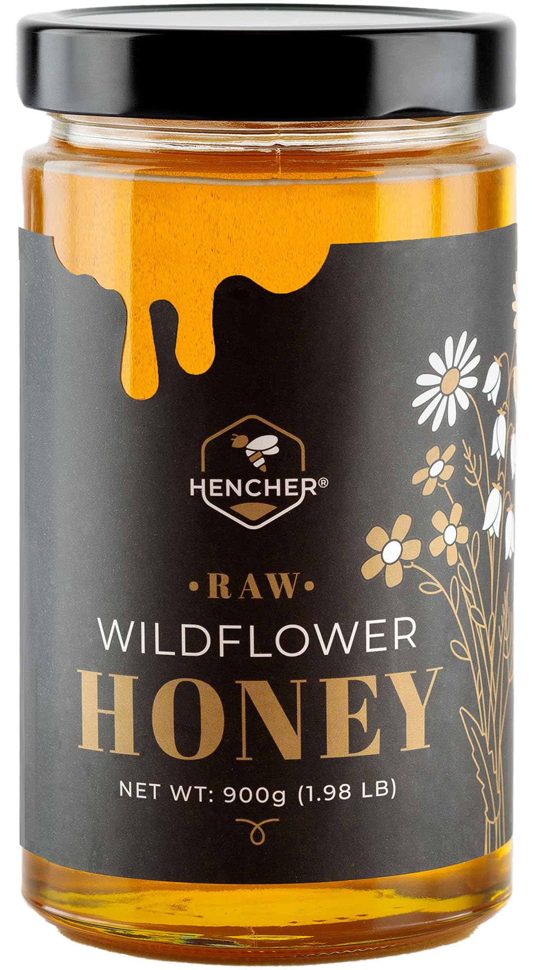 Raw Wildflower Honey (900g) Unprocessed, Harvested from Preserved Hungarian Forests and Meadows