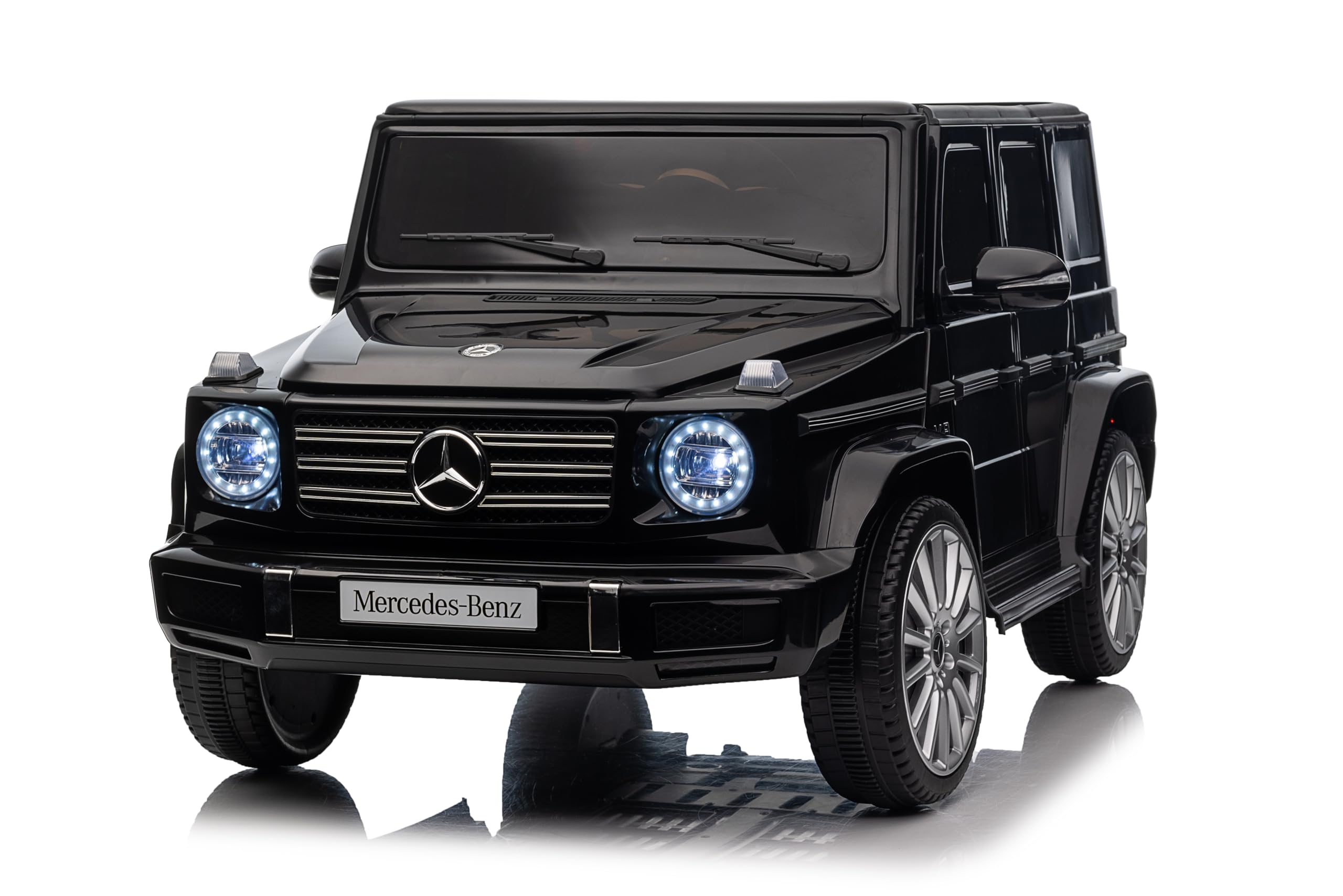 RELAX4LIFE Mercedes-Benz G500 - Coche eléctrico para niños, coche eléctrico para niños todoterreno, coche eléctrico para niños con mando a distancia, multimedia, para niños a partir de 3 años