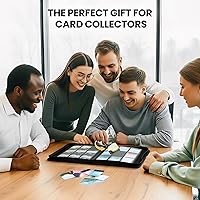 Vista 6 de Carpeta de 9 bolsillos para tarjetas coleccionables con 500 fundas para tarjetas, 26 páginas de carga lateral con capacidad para 468 tarjetas