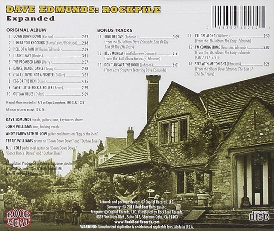 Dave Edmunds Rockpile: Amazon.co.uk: CDs & Vinyl