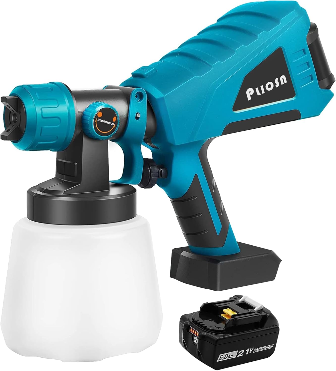 Amazon PLIOSN コードレススプレーガン 塗料 スプレーガン 小型 充電式 電動ガン スプレー機 塗装機 家庭用 電動 マキタ