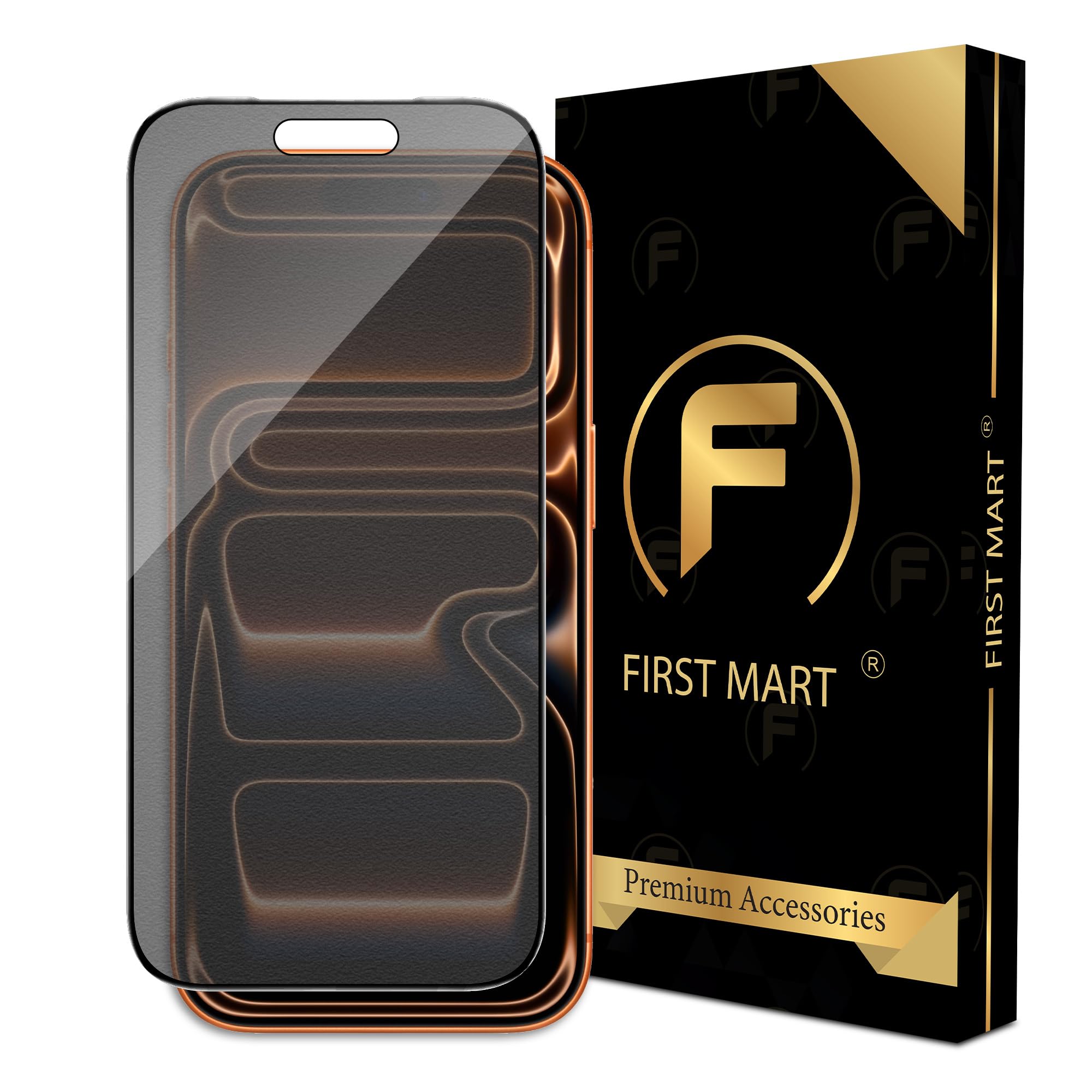FIRST MART Military-Grade Matte Privacy Tempered Glass for iPhone 17 Pro (6.3 Inch) With Edge to Edge Screen Coverage and Easy Installation Kit | Anti-Spy Protection-image-37