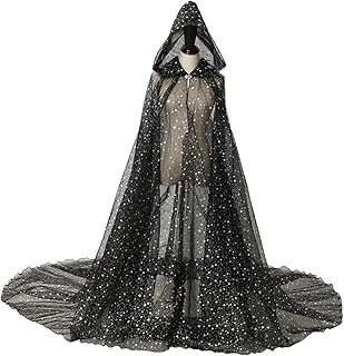 Courtieyeardceastea Capa con capucha para mujer, duradera, brillante, para adultos, capa de boda para escenario, fiesta, verde, 150 cm
