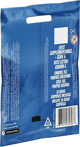 Miniatura 4 de LEGO DOTS Extra DOTS - Serie 6 41946 Kit de decoración de manualidades azulejos decorativos que hacen un para mayores de 6 años (118 piezas)