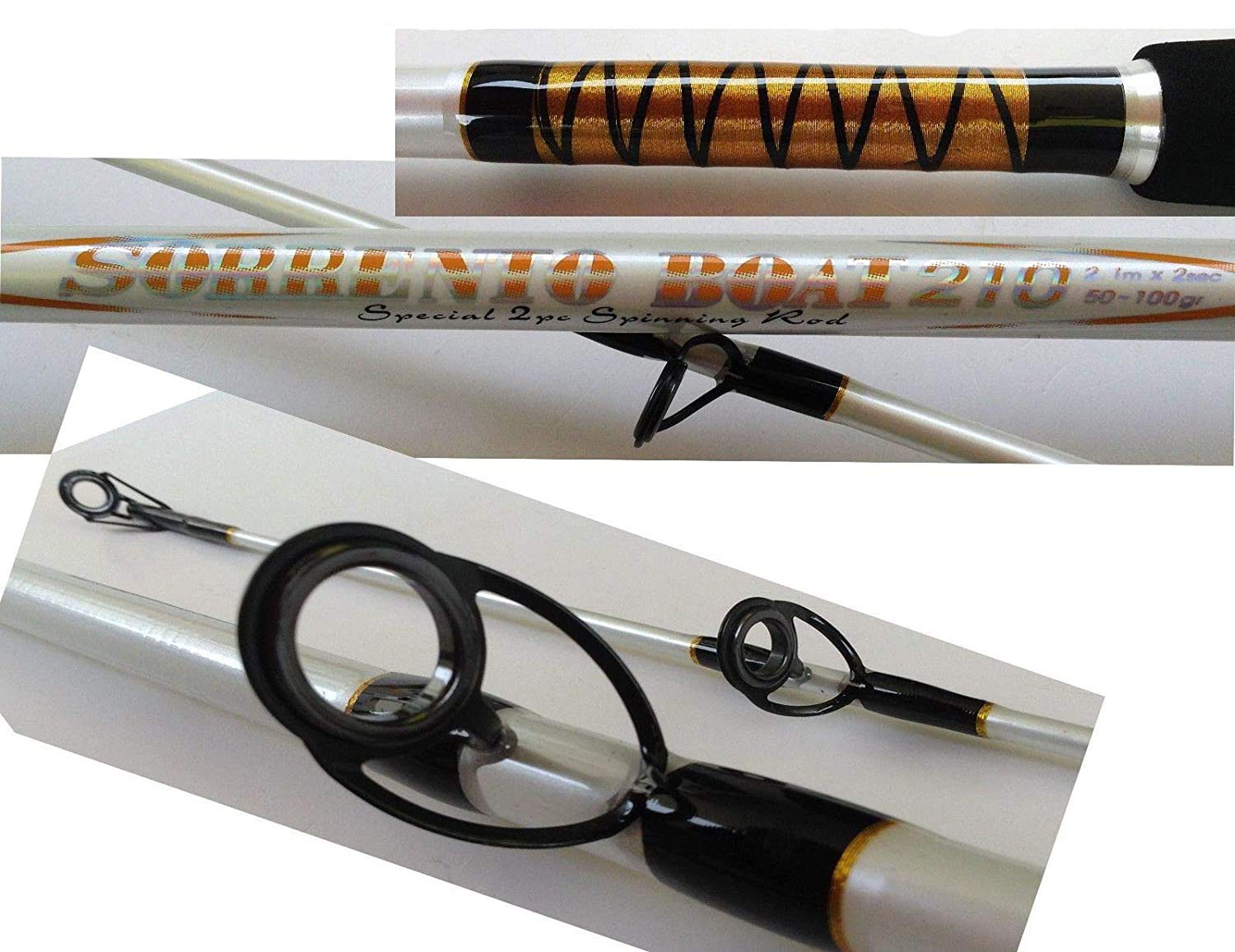 Canna Pesca Spinning Artificiali Spigola Serra Trainetta Mare Bolentino