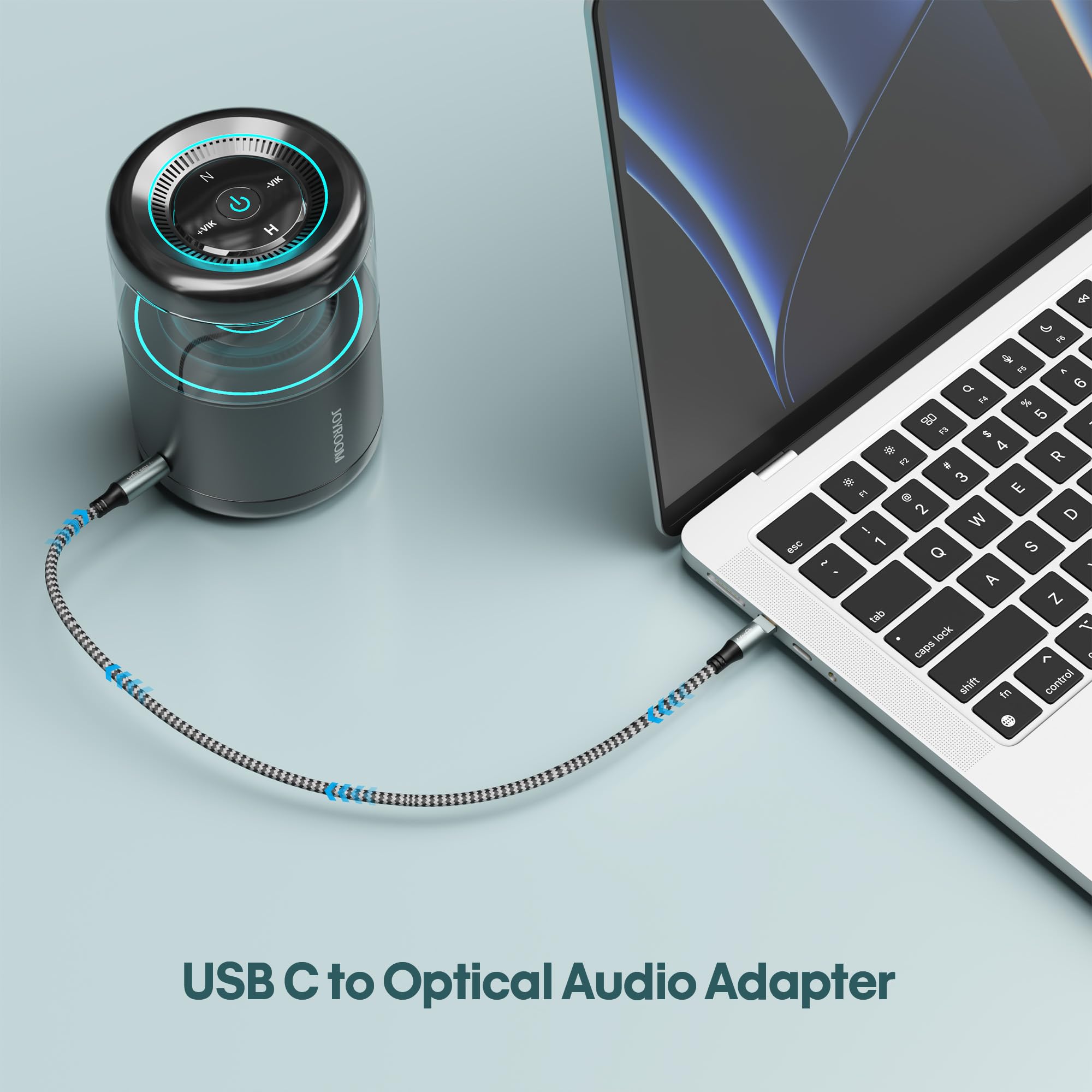 Adoreen Cable de audio óptico digital USB C a Toslink de 10 pies, USB 2.0 macho a puerto SPDIF macho, adaptador de fibra óptica, trenzado para TV/barra de sonido, Sony PS5, altavoces y cine en casa