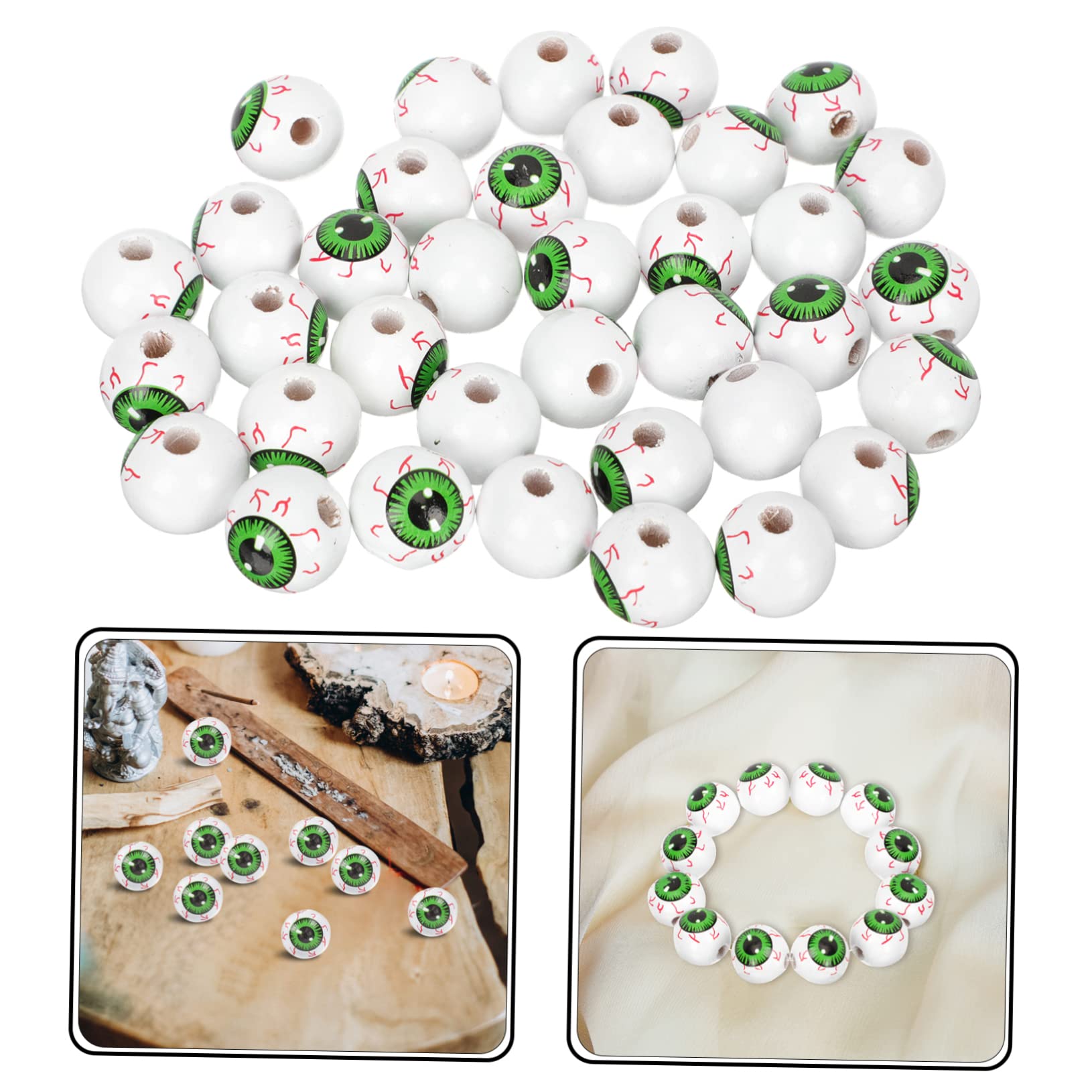 Lurrose 200stücke Farbige Holzperlen Diy Bastelzubehör Für Schmuckherstellung Armbänder Halsketten Und Kreative Handarbeiten Mit Einfachem Durchzug Für Vielseitige Projekte