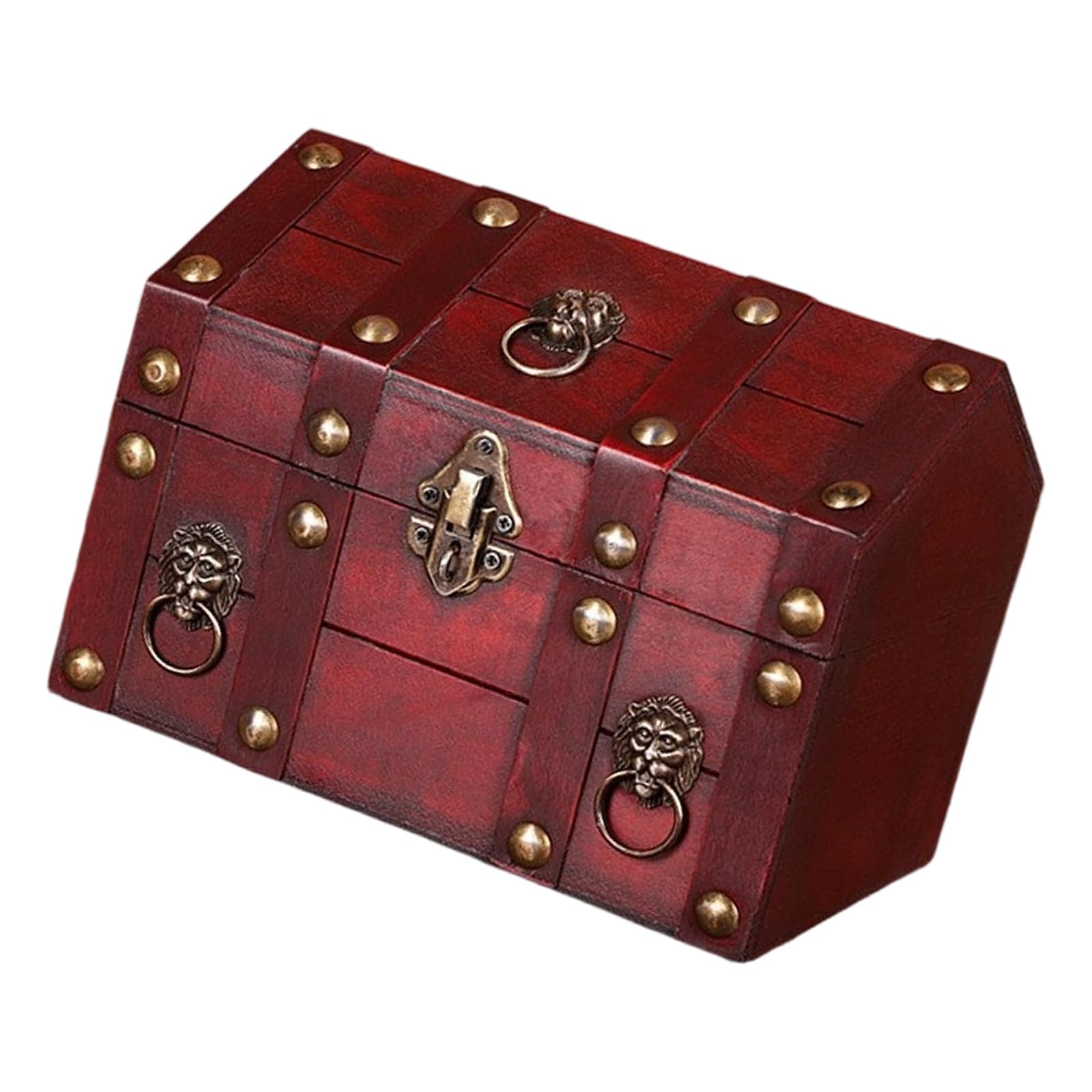 Xjdzineq Wood Jewelry Chest with Metal for Jewelry Storage and Rustics Home Decoration Accent Box
