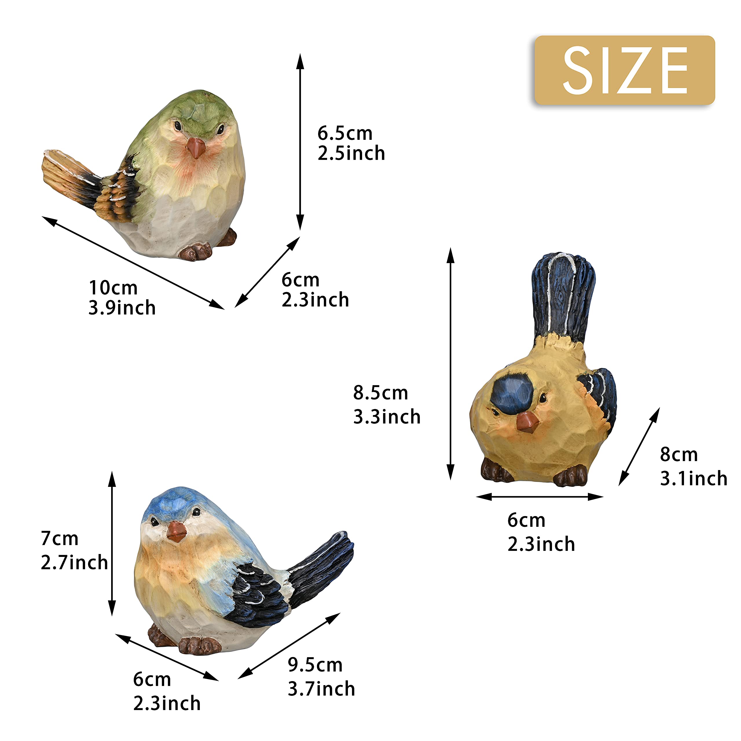 Amazon.com: TERESA'S COLLECTIONS Bird Garden Decor Outdoor Statues