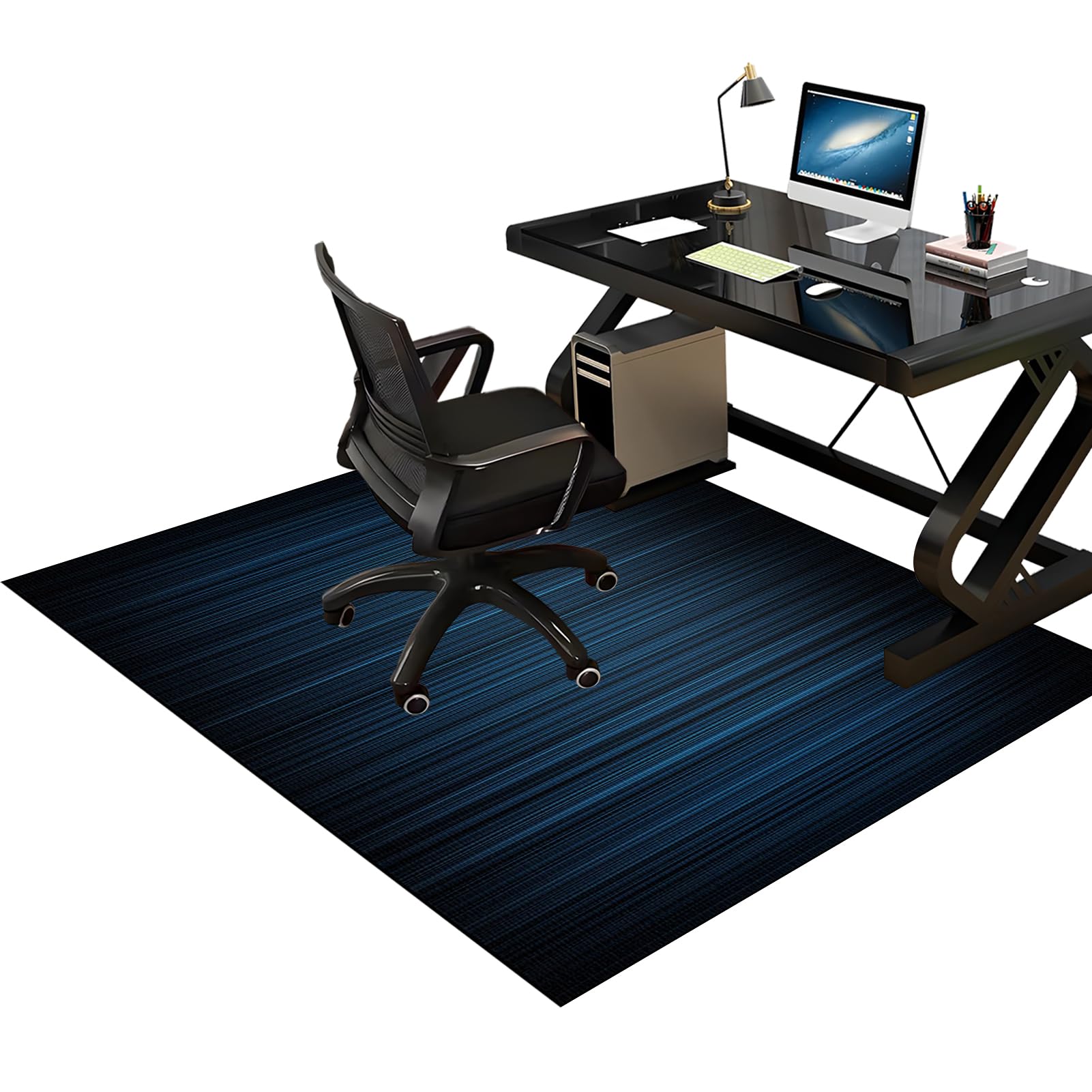 Chair Mat for Hard Floor Office Chair Mat Desks Mats, 100 x 120 cm Gaming Computer Chair Mat Multi-Purpose Floor Protectors for Rolling Chairs, Floor Protector for Home Office, Carpet Chair Mats