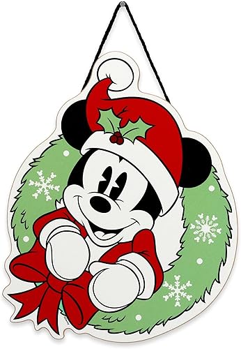 Vista 13 de Open Road Brands Disney Mickey Mouse y Minnie Mouse - Letrero de pared en forma de corazón Negro/blanco