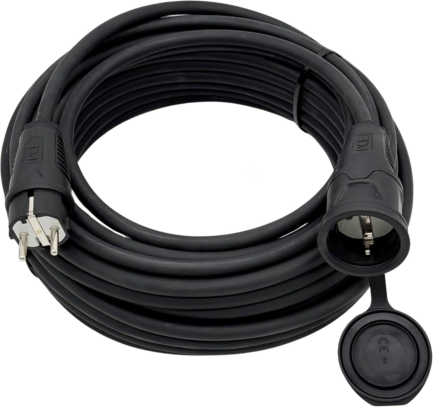 Schuko Extension Cable 230 V IP54 Power Cable H07RN-F 3 x 2.5 mm  2 m