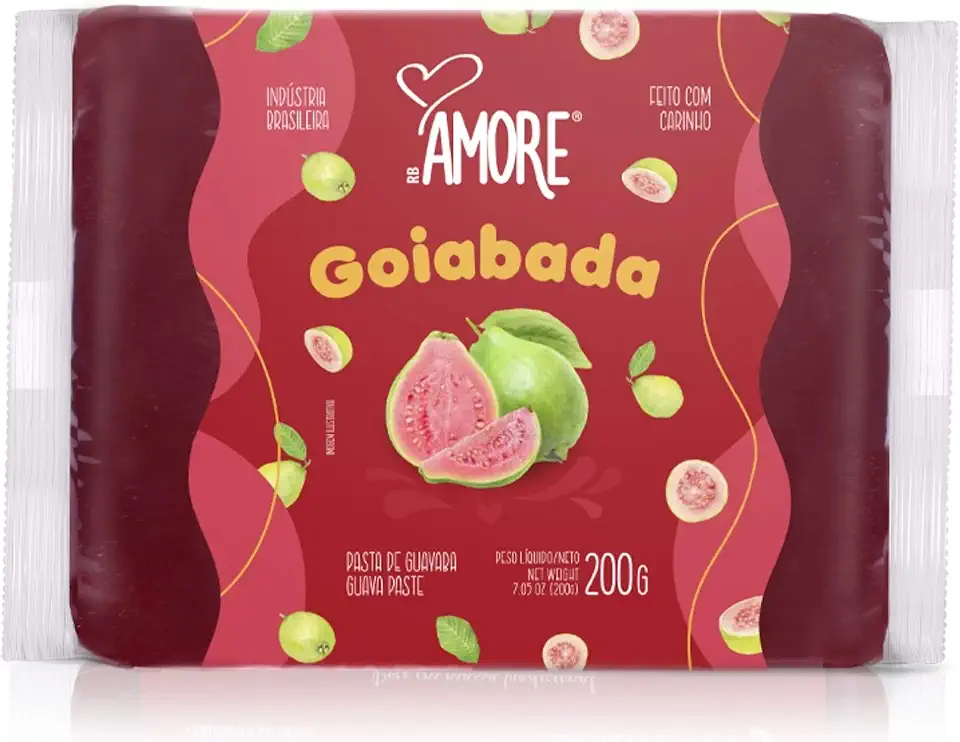 Goiabada Lisa de Corte - RB Amore - Flowpack 200G