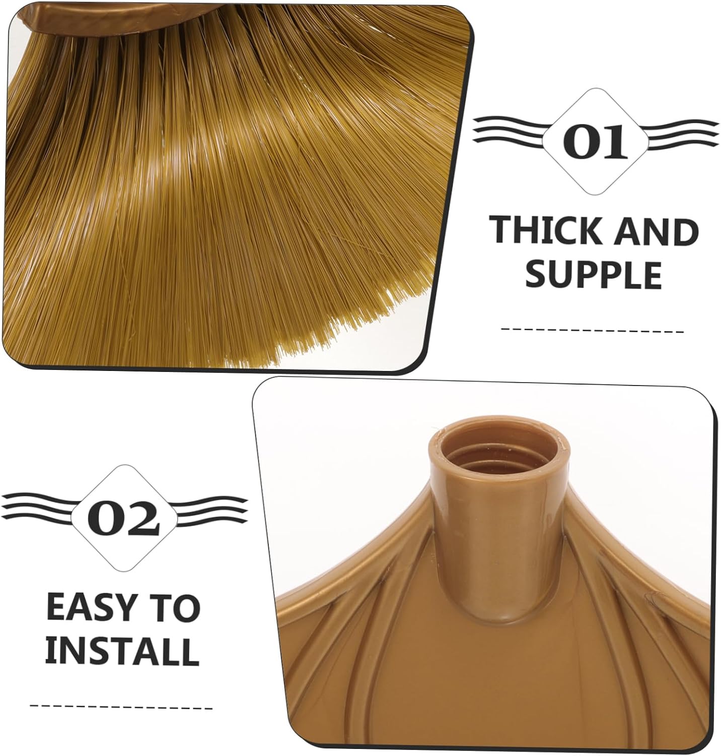 Broom Head Replacement for Carpet Sweeper Small Kitchen Broom Plastic Sweeper Head Easy to Install
