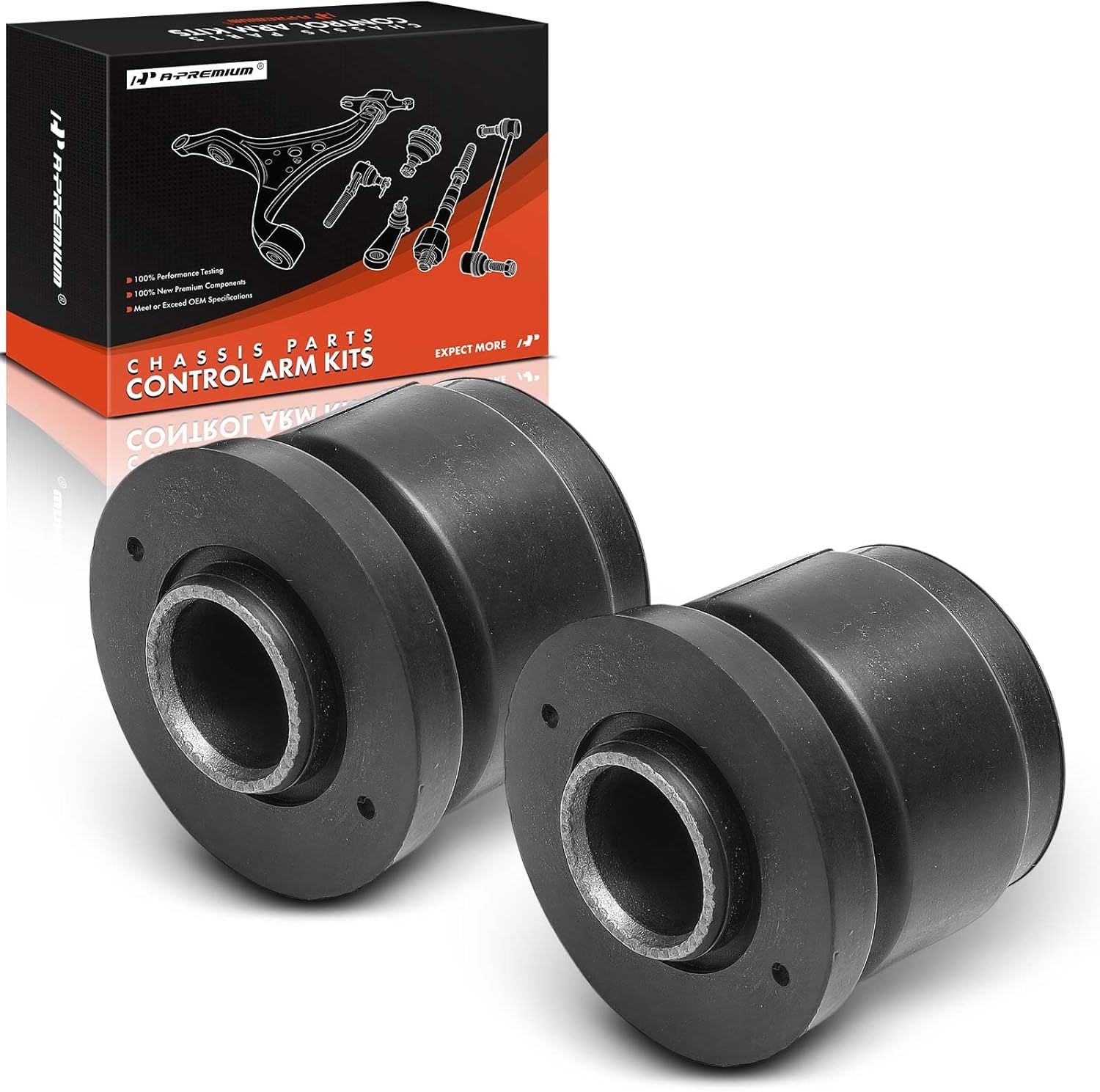 A-Premium 2 x Front Upper Control Arm Bushing Kit, Compatible with Nissan Pathfinder 1987-1995, 720 1980-1986, D21 1986-1994, Pickup 1995-1997 & Datsun 620 1978-1979