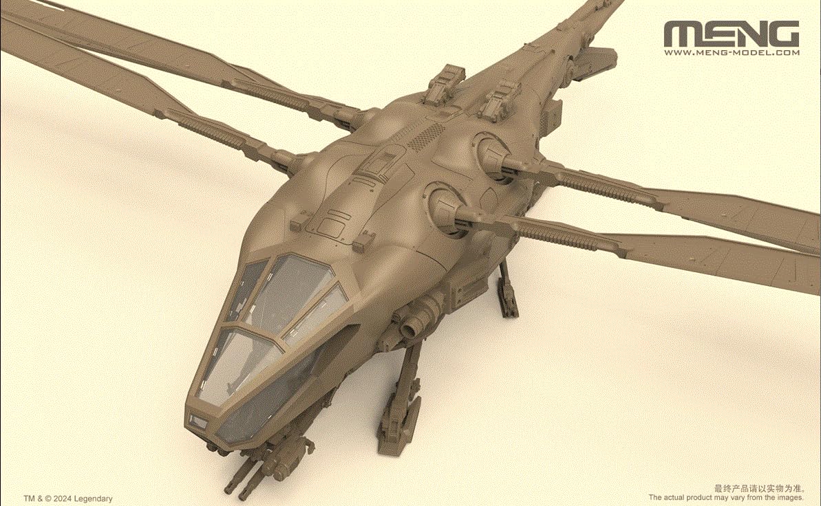 Meng - 1/72 Dune Harkonnen Ornithopter - Plastik-Modellbau - Maßstab: 1:72, Einheitsgröße C