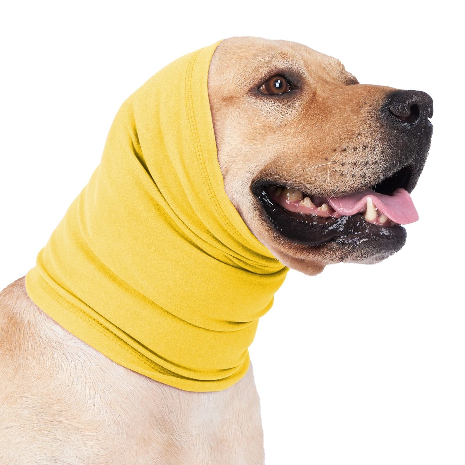 No Shake Ear Wraps for Dogs,Soft Dog Calming Hoodie Dog Ear Cover Ear Muffs for Anxiety,Grooming,Bathing,Swim,Noise Protection Quiet Ear for Dogs,