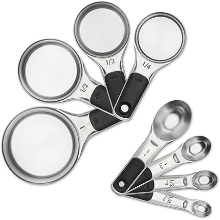 OXO 8-Piece Stainless Steel Measuring Cup/Spoon Set