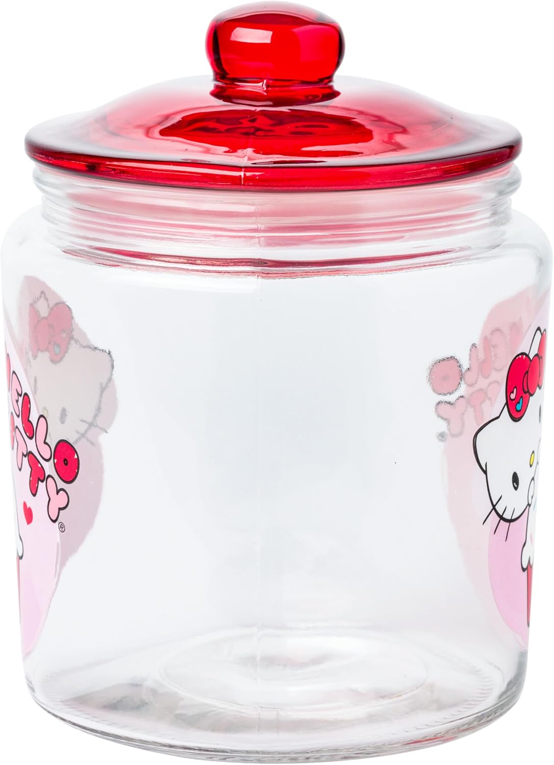 Silver Buffalo Sanrio Hello Kitty Cookie, Glass Jar with Lid image 2