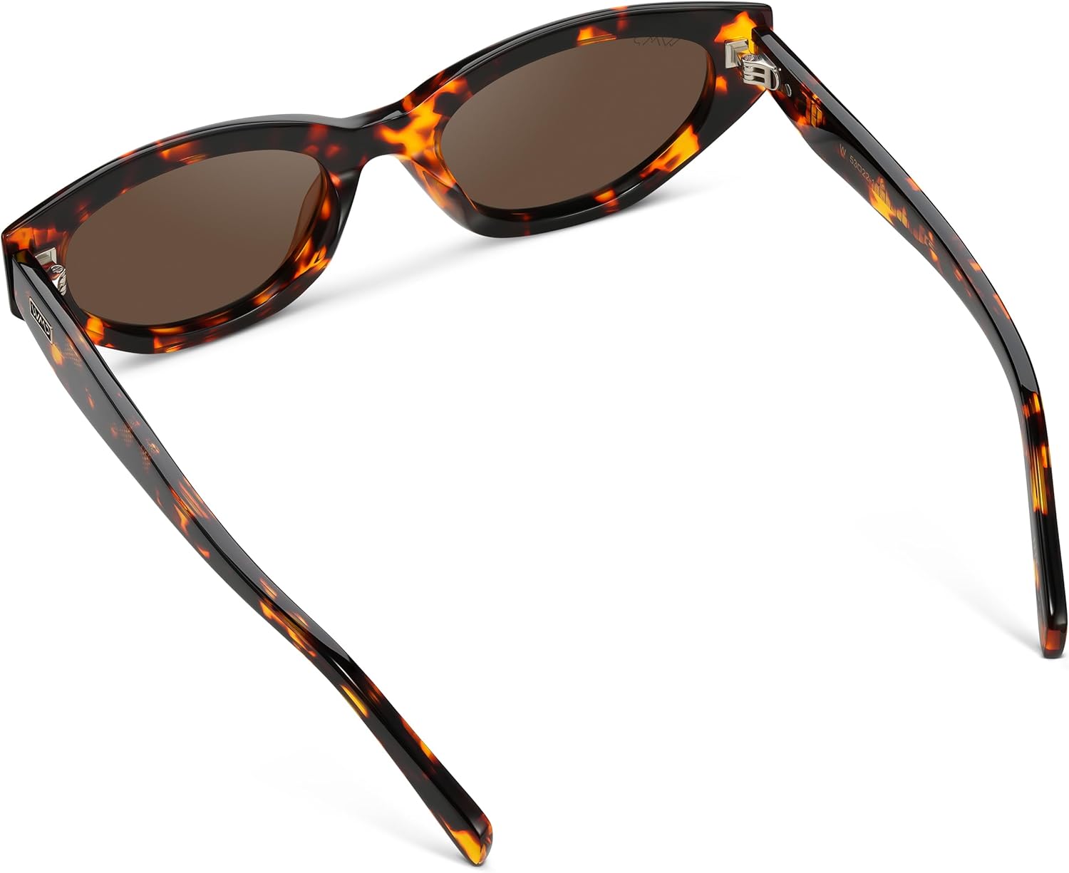 WearMe Pro - Women's Polarized Sunglasses, Narrow Fashion Cat-Eye Acetate Frame, Oval Lenses, Hand-Polished - Image 6