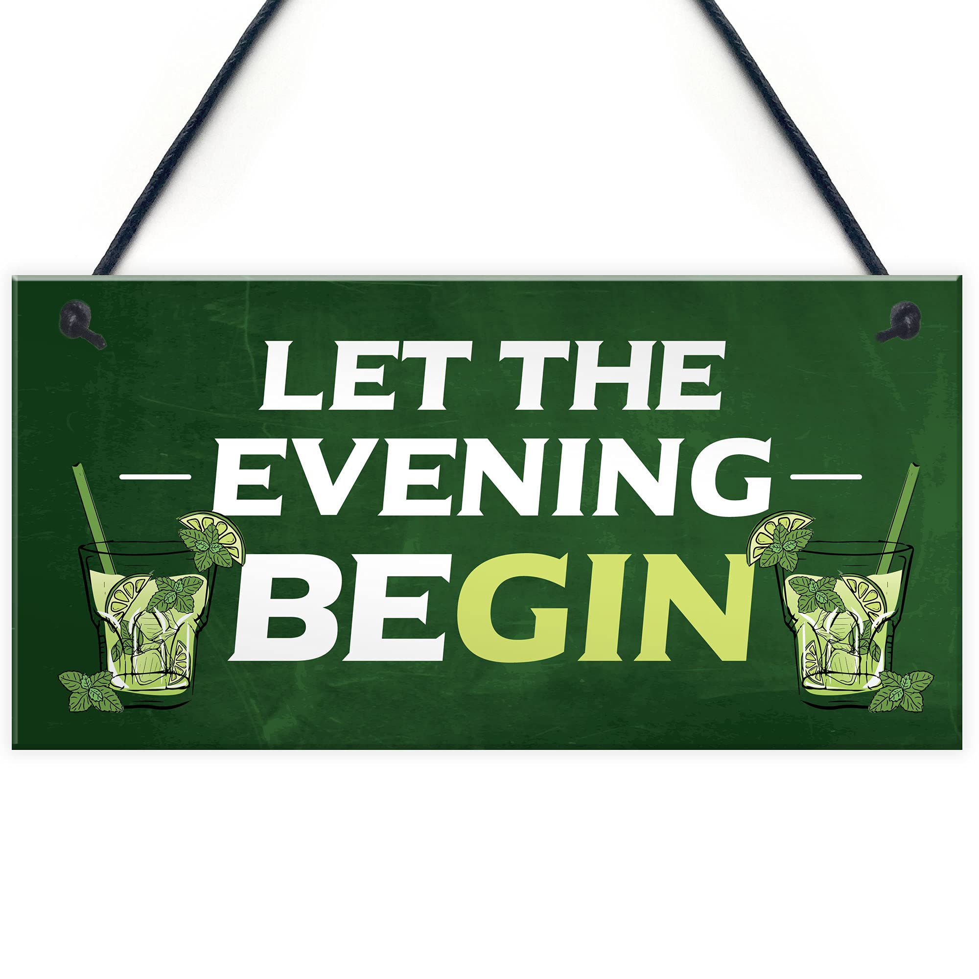 Red Ocean Novelty Gin Gifts For Home Bar Gin Bar Signs And Plaques Gifts For Her Women
