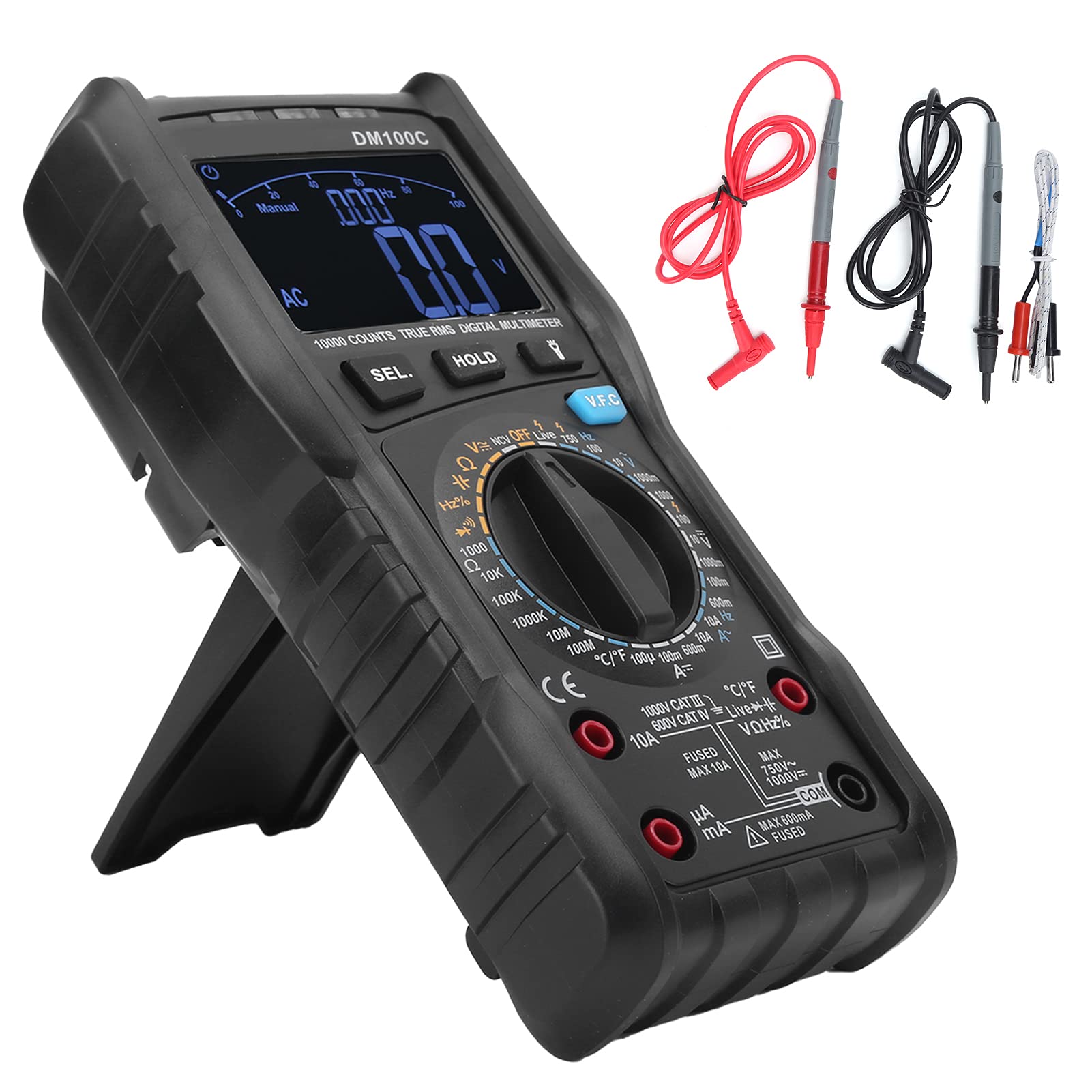 ALTA Accuratezza Digital Digital Multimetro Portatile Tester Elettrico Auto-range per Elettricisti e Appassionati di Fai-da-te