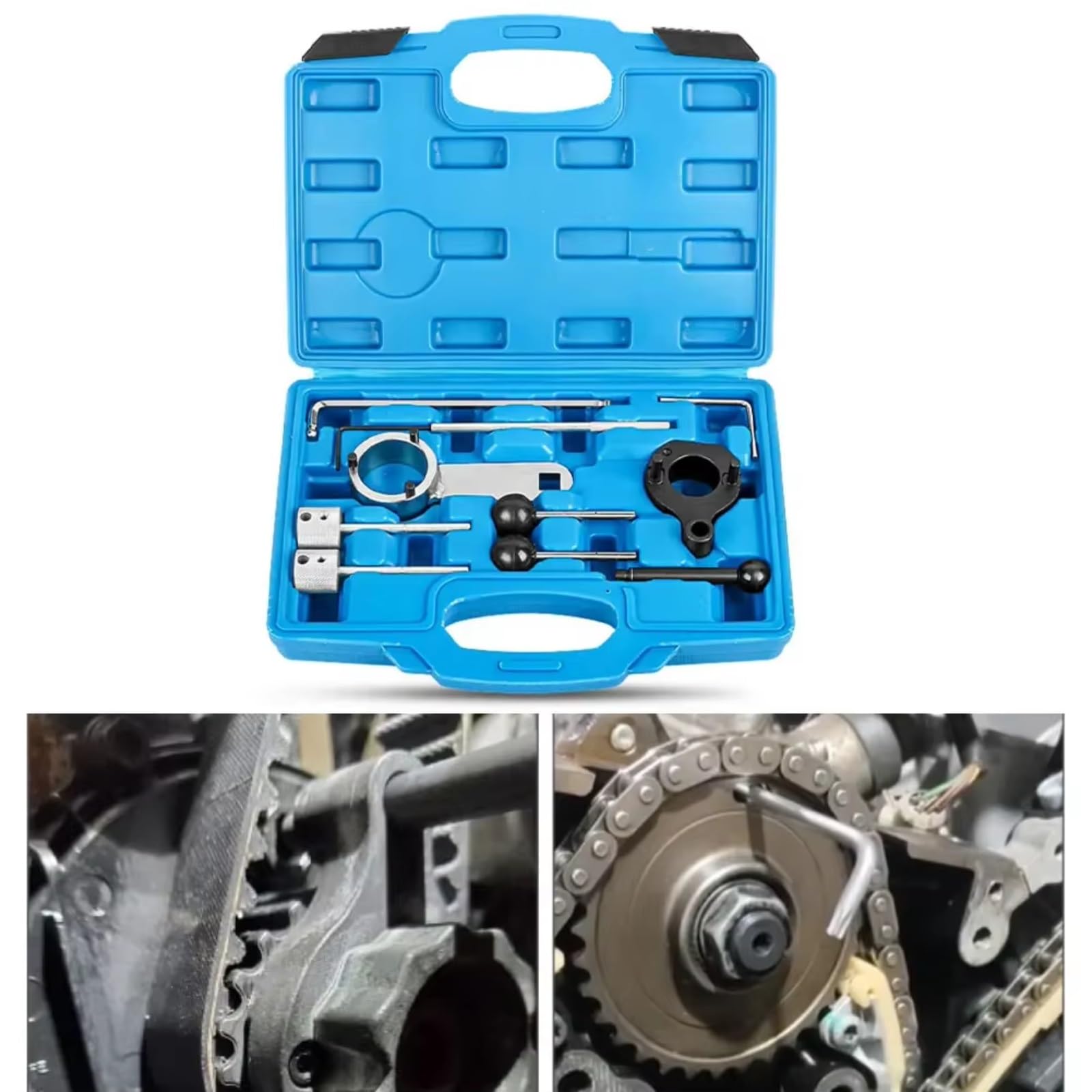 Kit de Cadena de distribución Compatible con A3 A4 A5 A6 Q5 1.6 1.9 2.0 para TDI para Kit De Herramientas De Sincronización De Motor Diésel T10490