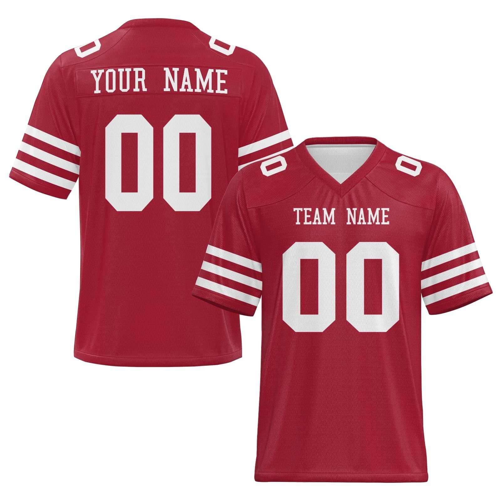 Custom Football Jersey Personalized,Contains All Team Club Colors, Team Name Number and Name Customized Shirt for Men Youth Women and Kids Black