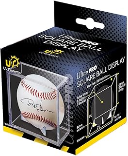 2 Ultra Pro Square Baseball Display Holder w/Stand UV Protection New Lot Set (2 Baseball Cubes)