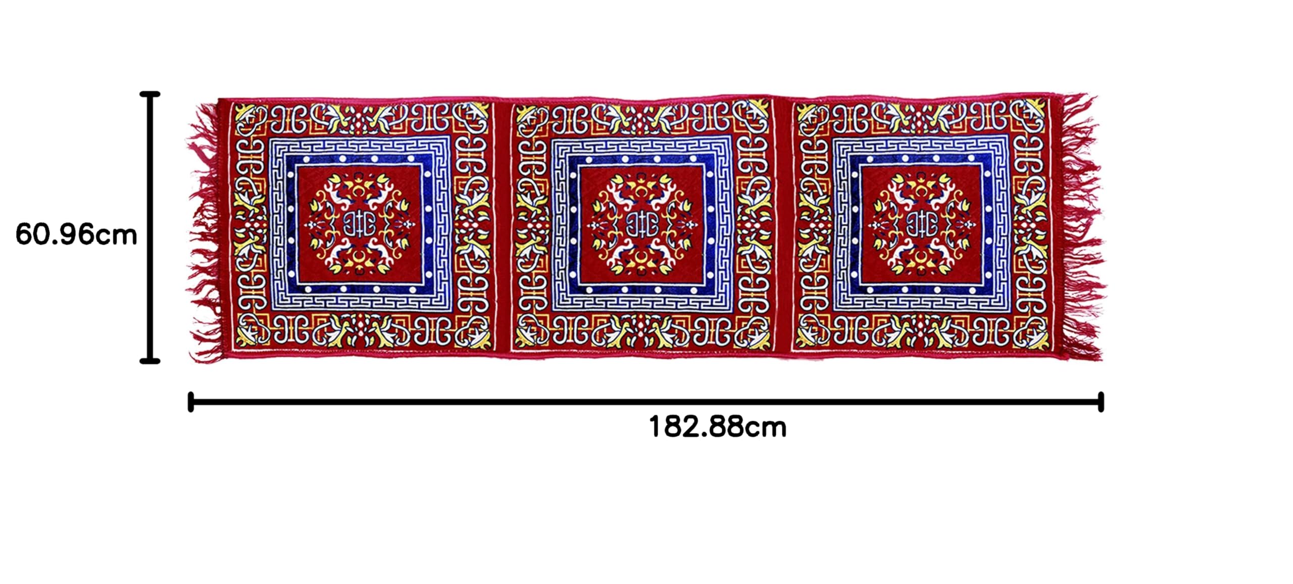 Maroon Velvet Bedside Runner - Soft & Luxurious -2