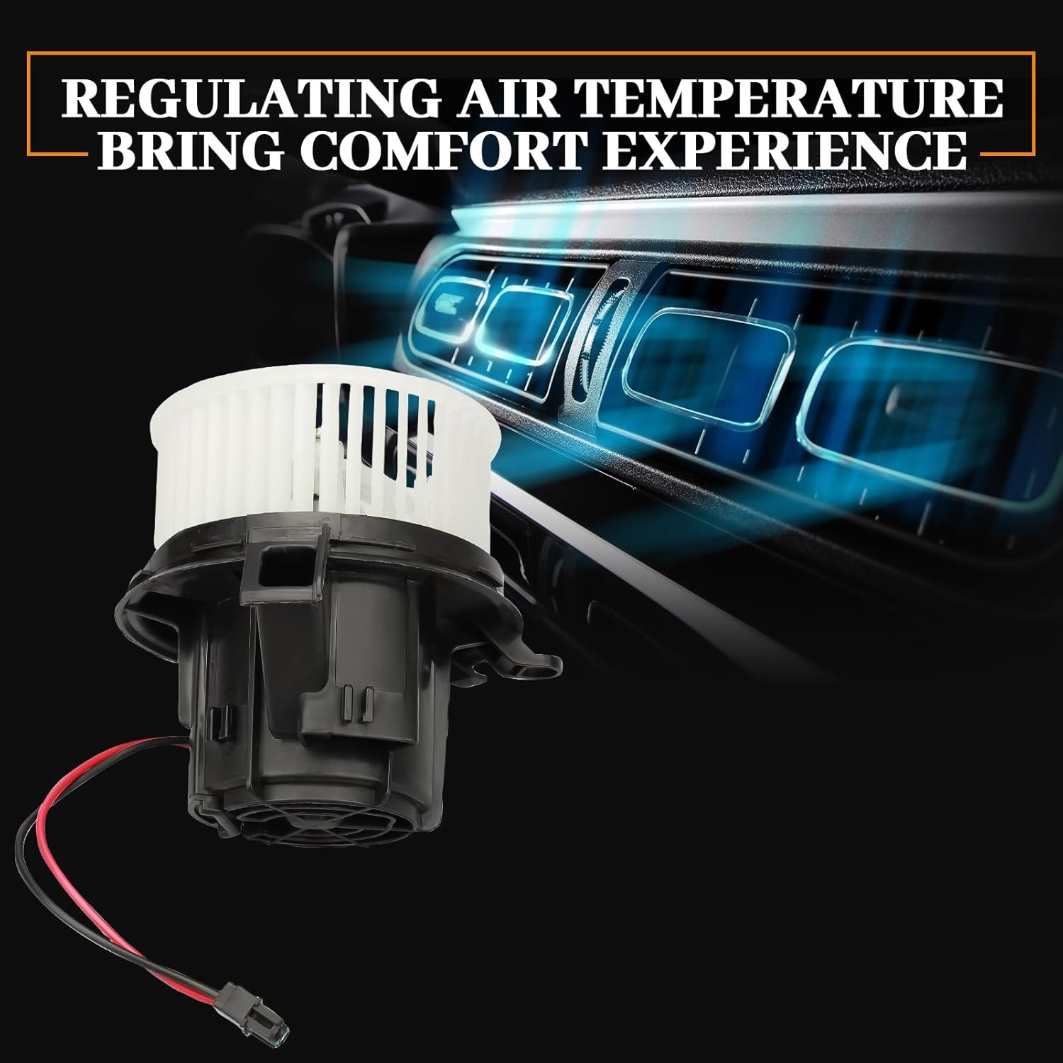 Front HVAC Blower Motor Assembly - Fits Mercedes-Benz C-Class 2008-2014, E-Class 2010, GLK-Class 2010 - Replaces OEM Part Number 700248