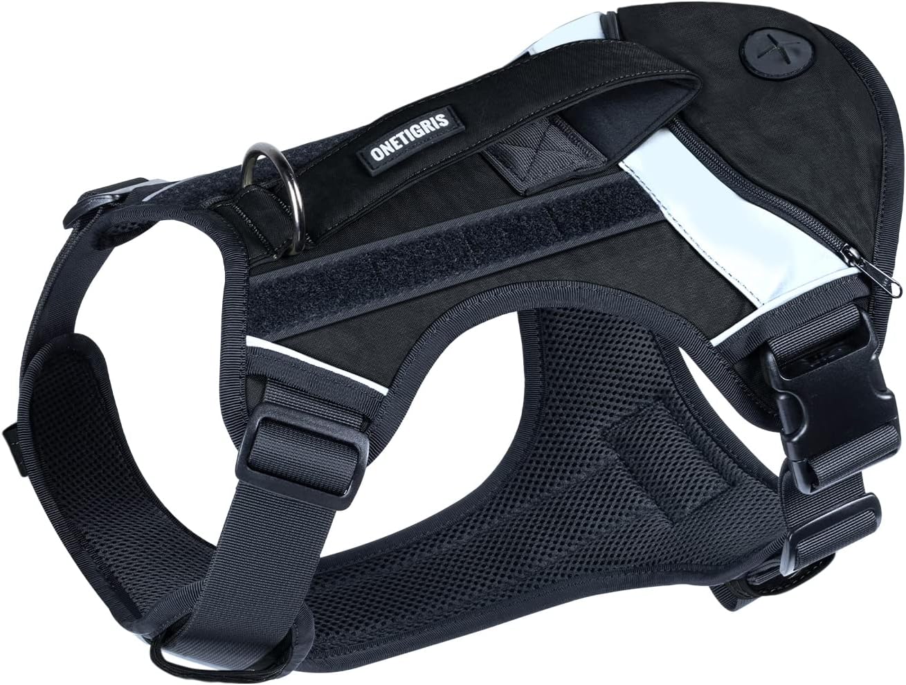 No Pull Reflective Tactical Dog Harness for