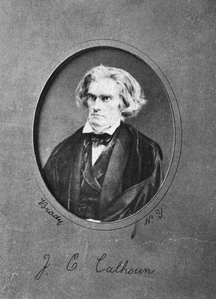 John C Calhoun (1782-1850) Namerican Lawyer And Statesman Original Carte-De-Visite Photograph 1862 Of A Daguerreotype 1849 By Mathew Brady Poster Print by (18 x 24)