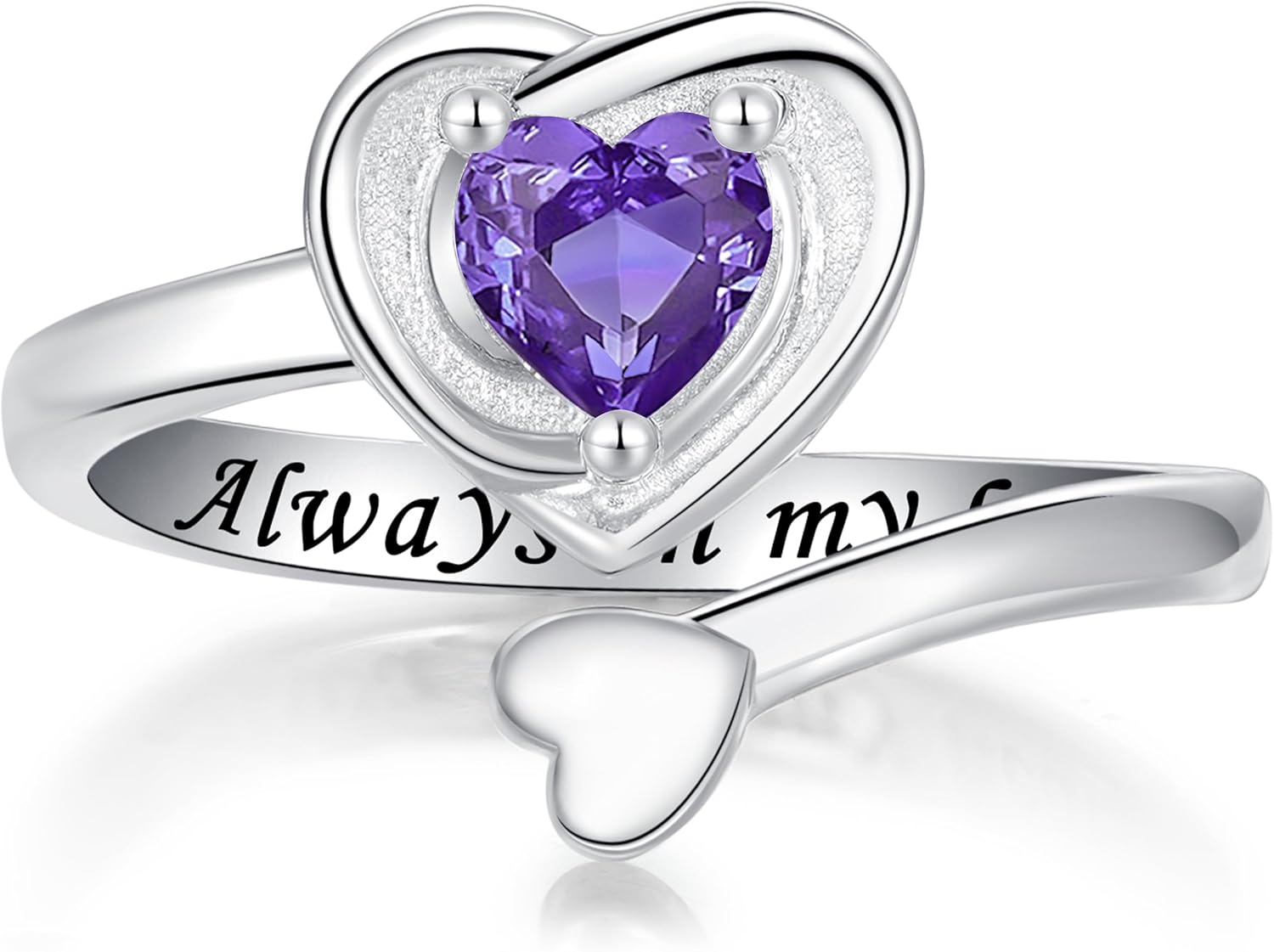 925 Sterling Silver Heart Urn Rings for Ashes for Women Adjustable Cremation Urn Ring for Ashes Keepsake Memorial Jewelry