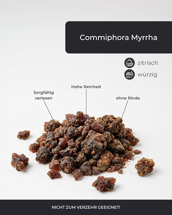 Incensera Myrrh Incense Resin 50 g Resin for Smoking Natural Tree Resin